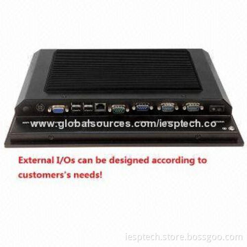 Rugged Panel PC, 12.1" LCD, N450 CPU/On-board 2GB Memory/320GB, 4xCOM/2xUSB2.0/2xGLAN, Fanless